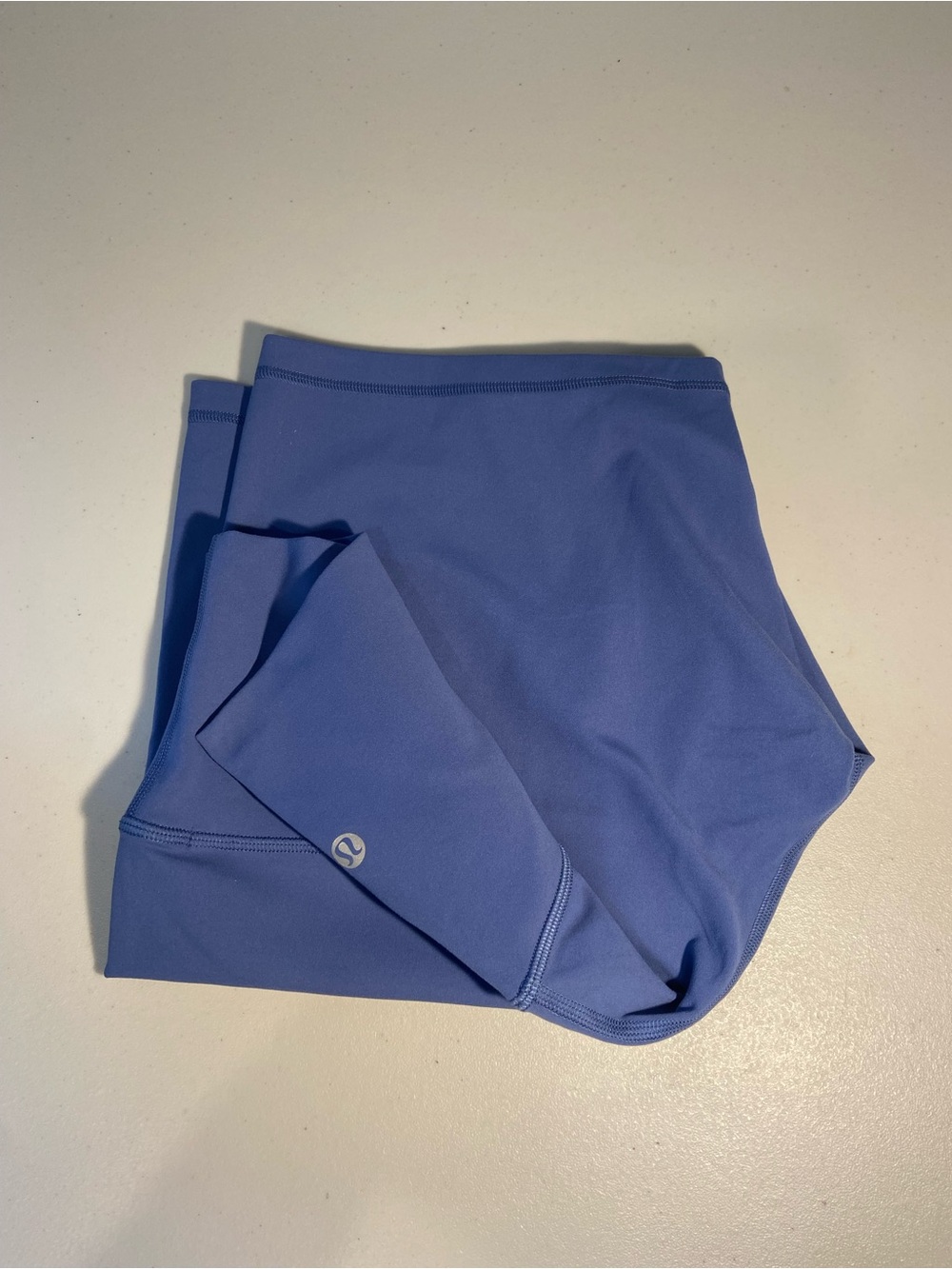 Lululemon High-Waist Women’s Stretch Bike Shorts - Periwinkle Blue SZ 12 - Picture 2 of 4